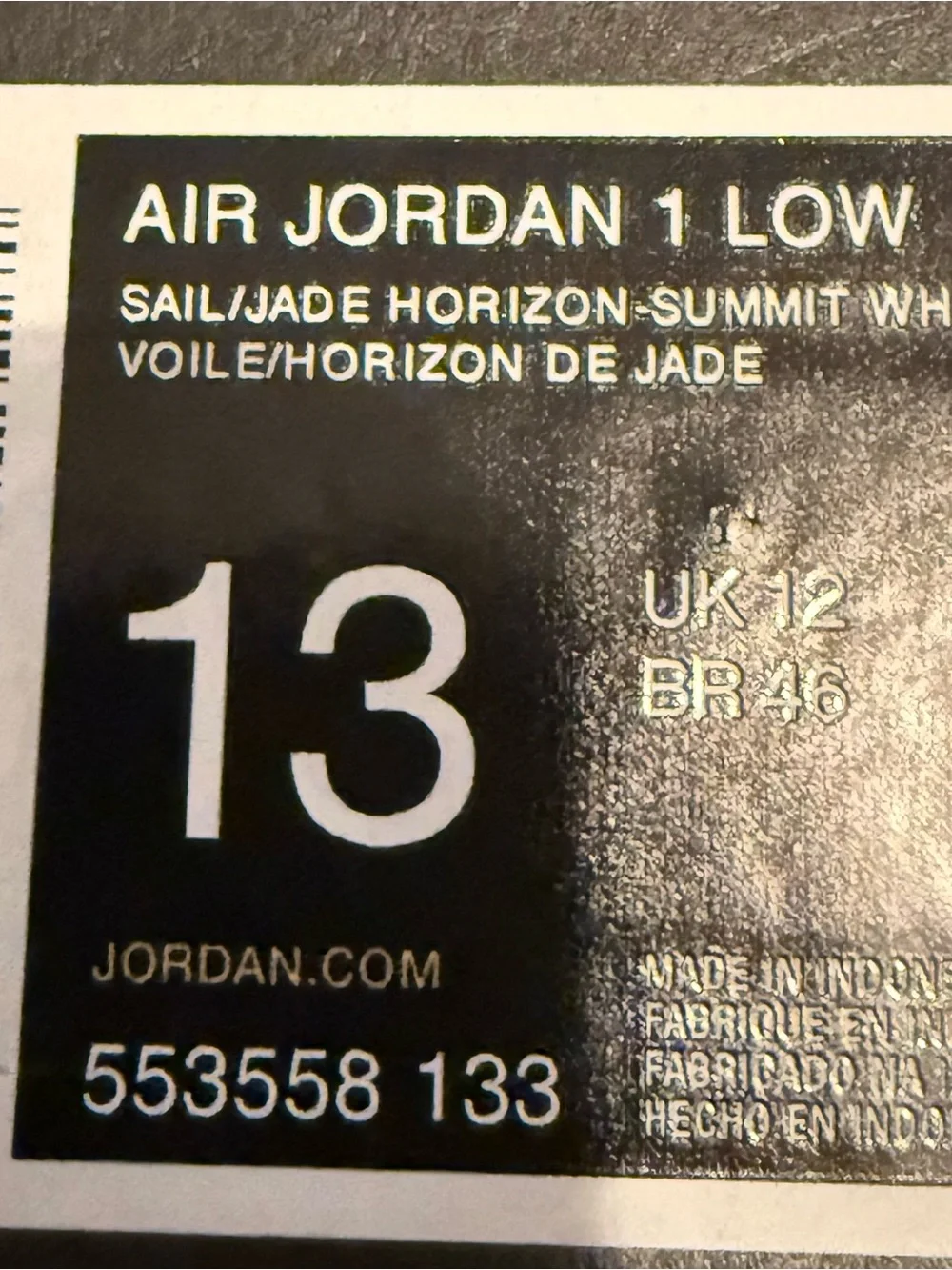 Jordan 1 Low Jade Horizon - Sneakers in Sage Green, Red & White